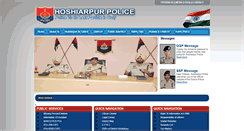 Desktop Screenshot of hoshiarpurpolice.com