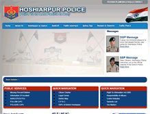 Tablet Screenshot of hoshiarpurpolice.com